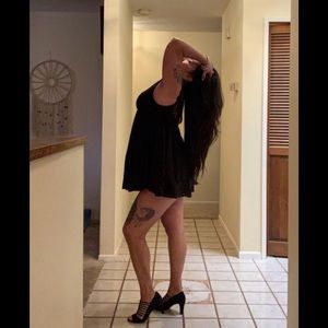 Black Lace Babydoll Lingerie Large